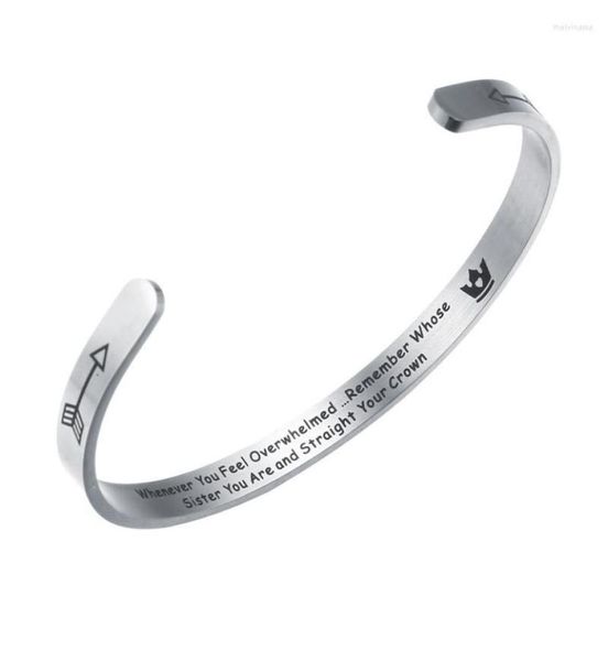 bangle whenever you feel overwhelmed remember whose sister bracelet stainless steel jewelry inspirational for girls women mantra9143652, Black
bangle whenever you feel overwhelmed remember whose sister bracelet stainless steel jewelry inspirational for girls women mantra9143652, Black