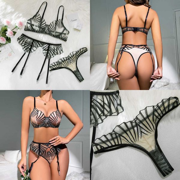 nxy fancy lingerie women transparent lace embroidery garter 3-piece underwear sheer bra intimate kits bilizna set bra and panty 230717, Red;black
nxy fancy lingerie women transparent lace embroidery garter 3-piece underwear sheer bra intimate kits bilizna set bra and panty 230717, Red;black