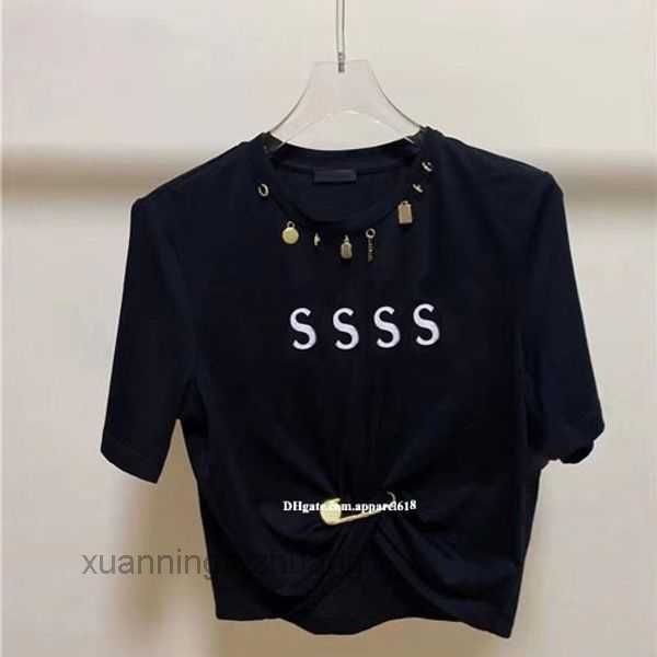 summer designer clothes short sleeve white black color round neck letter tee female streetwear p126
summer designer clothes short sleeve white black color round neck letter tee female streetwear p126
