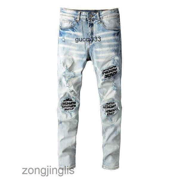 jeans amirly personality designer men's splice jeans pants trend jeean 802 men's high street worn-out fashion brand hole slim fit, Blue
jeans amirly personality designer men's splice jeans pants trend jeean 802 men's high street worn-out fashion brand hole slim fit, Blue