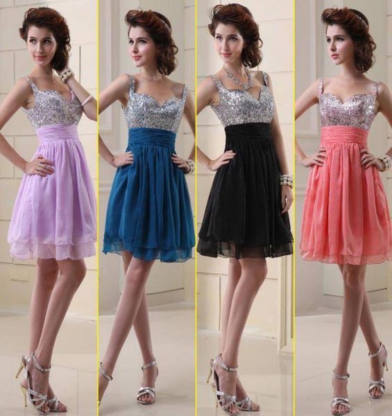 2019 in stock chiffon short prom homecoming dresses spaghetti backless sequins party dress a line knee length graduation dres4593634, Blue;pink
2019 in stock chiffon short prom homecoming dresses spaghetti backless sequins party dress a line knee length graduation dres4593634, Blue;pink