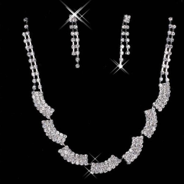 2020 selling unique wedding bridal bridesmaids rhinestone necklace earrings jewelry set prom in stock 150505932800, Silver
2020 selling unique wedding bridal bridesmaids rhinestone necklace earrings jewelry set prom in stock 150505932800, Silver