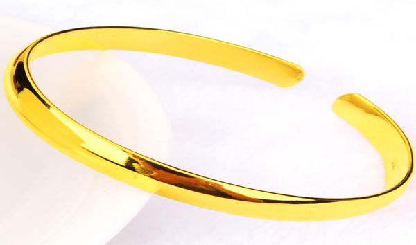 smooth cuff bangle plain 18k yellow gold filled simple style classic womens bangle bracelet gift jewelry 60mm dia3668697, Black
smooth cuff bangle plain 18k yellow gold filled simple style classic womens bangle bracelet gift jewelry 60mm dia3668697, Black