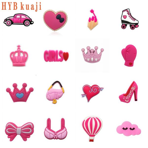 hybkuaji pink girls shoe charms wholesale shoes decorations pvc buckles for shoes, White;pink
hybkuaji pink girls shoe charms wholesale shoes decorations pvc buckles for shoes, White;pink