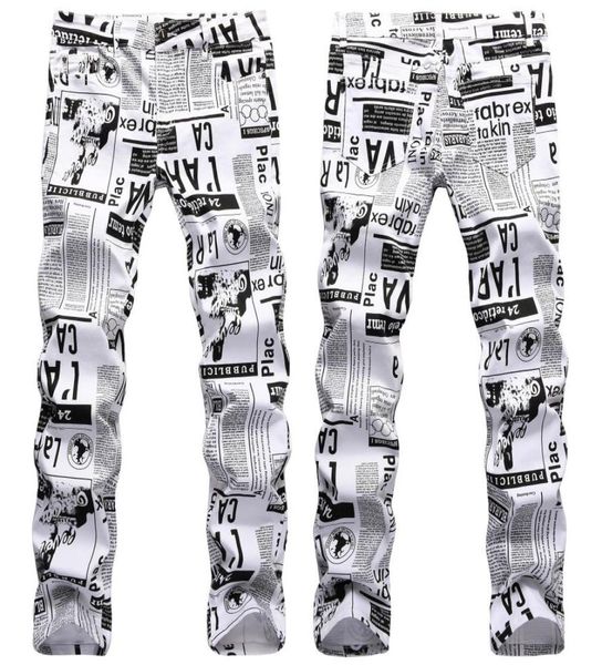 mens street fashion prints jeans slimfit stretch denim pants newspaper painting party jeans cool casual jean3872981, Blue
mens street fashion prints jeans slimfit stretch denim pants newspaper painting party jeans cool casual jean3872981, Blue