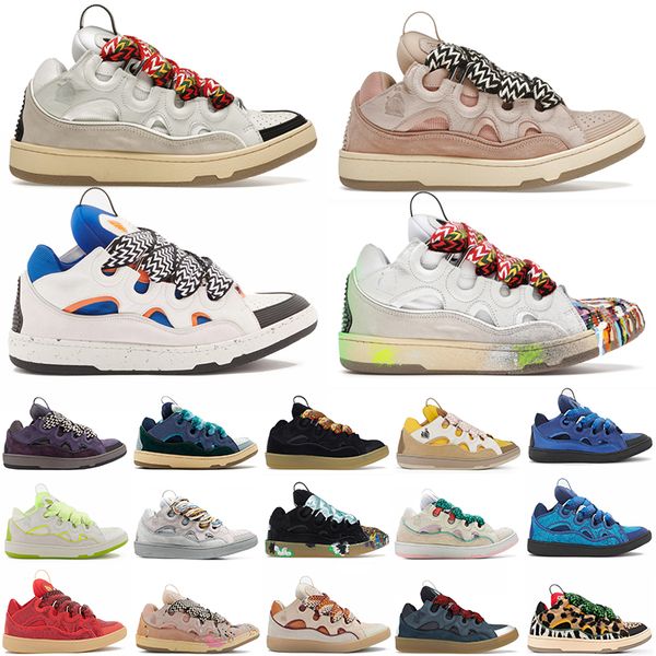 2023 r shoes lanvines luxury laceup extraordinary embossed leather curb sneakers calfskin rubber nappa platform women men fashion luxurys tr, Black
2023 r shoes lanvines luxury laceup extraordinary embossed leather curb sneakers calfskin rubber nappa platform women men fashion luxurys tr, Black