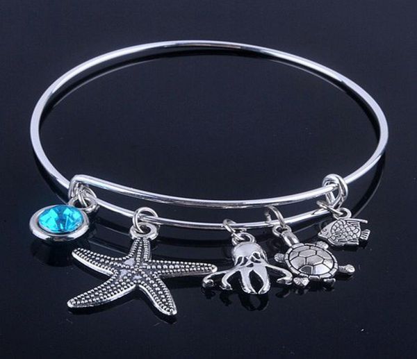 new design adjustable expandable bracelets bangles diameter 65mm silver plated sea life and blue birthday stone bracelets6676263, Golden;silver
new design adjustable expandable bracelets bangles diameter 65mm silver plated sea life and blue birthday stone bracelets6676263, Golden;silver
