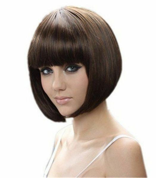 short straight bob hair wigs bangs brown or black synthetic heat resistant wigs5293370
short straight bob hair wigs bangs brown or black synthetic heat resistant wigs5293370