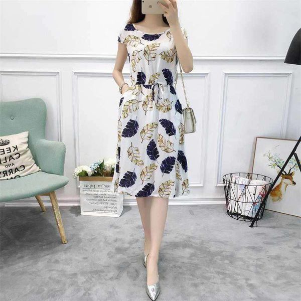 short sleeved floral cotton dress slim fit man made fashionable medium long beach, Black;gray
short sleeved floral cotton dress slim fit man made fashionable medium long beach, Black;gray
