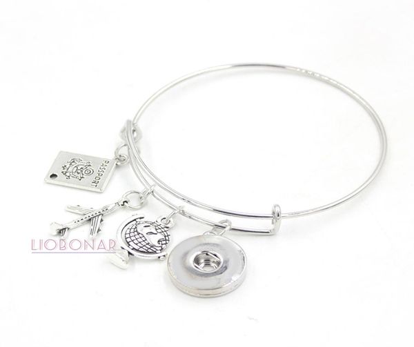 new arrival diy snap jewelry passport charm bracelet travel gift adjustable airplane bangles snap button bracelets women jewelry6029072, Golden;silver
new arrival diy snap jewelry passport charm bracelet travel gift adjustable airplane bangles snap button bracelets women jewelry6029072, Golden;silver