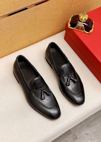2023 mens dress shoes genuine leather brand designer tassels loafers male handmade slip on wedding business flats size 38-45, Black
2023 mens dress shoes genuine leather brand designer tassels loafers male handmade slip on wedding business flats size 38-45, Black