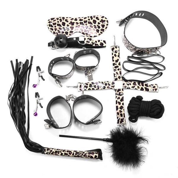 sm leopard pattern 10 piece set with binding mouth ser products women's leather whip and cuff combination 50% outlet online
sm leopard pattern 10 piece set with binding mouth ser products women's leather whip and cuff combination 50% outlet online