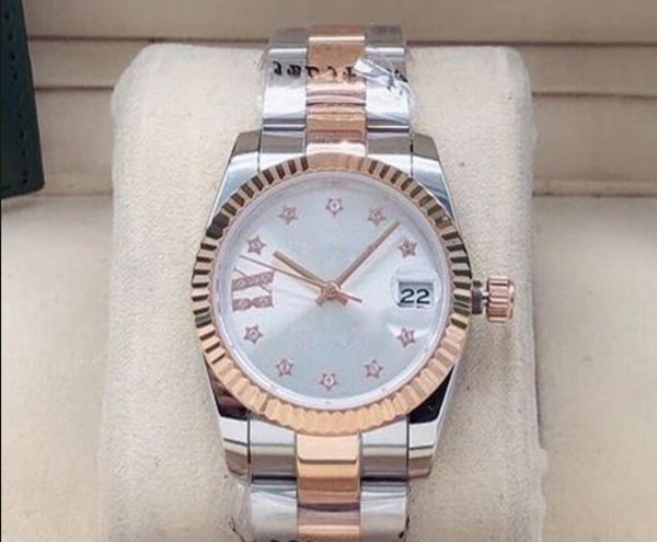 31mm women's automatic mechanical watch ladies watches five-pointed star face womens stainless steel folding buckle sport waterproof wr, Slivery;brown
31mm women's automatic mechanical watch ladies watches five-pointed star face womens stainless steel folding buckle sport waterproof wr, Slivery;brown