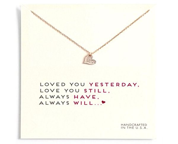 dogeared love heart choker necklaces with card gold silver heart pendant necklaces for women jewelry gifts i love you9545921
dogeared love heart choker necklaces with card gold silver heart pendant necklaces for women jewelry gifts i love you9545921