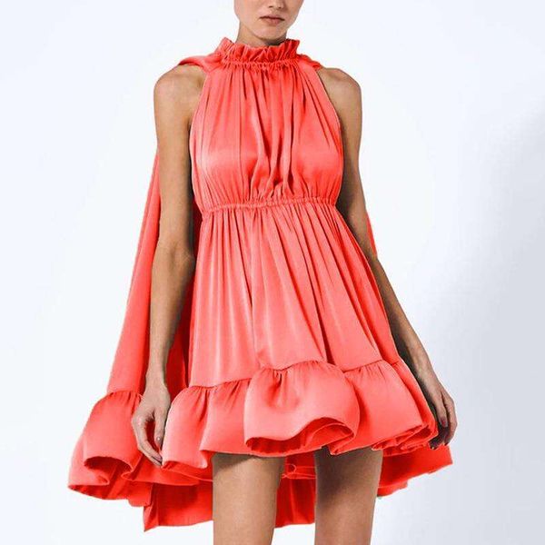 style pleated waist cloak stitching ruffled short dress female temperament fashionable a line skirt, Black;gray
style pleated waist cloak stitching ruffled short dress female temperament fashionable a line skirt, Black;gray