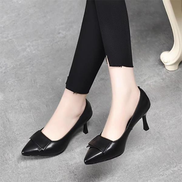stiletto heels women spring and autumn new fashion british style pointed small leather shoes work shoes fashion shallow shoes women, Black
stiletto heels women spring and autumn new fashion british style pointed small leather shoes work shoes fashion shallow shoes women, Black