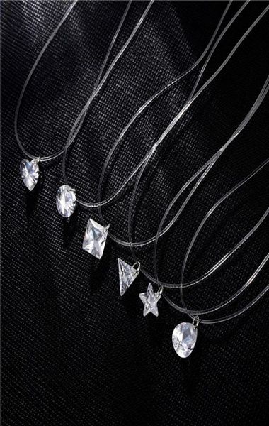 summer beach jewelry luxury fishing line fishing round star water drop heart crystal pendant invisible necklace for girls7484940, Silver
summer beach jewelry luxury fishing line fishing round star water drop heart crystal pendant invisible necklace for girls7484940, Silver