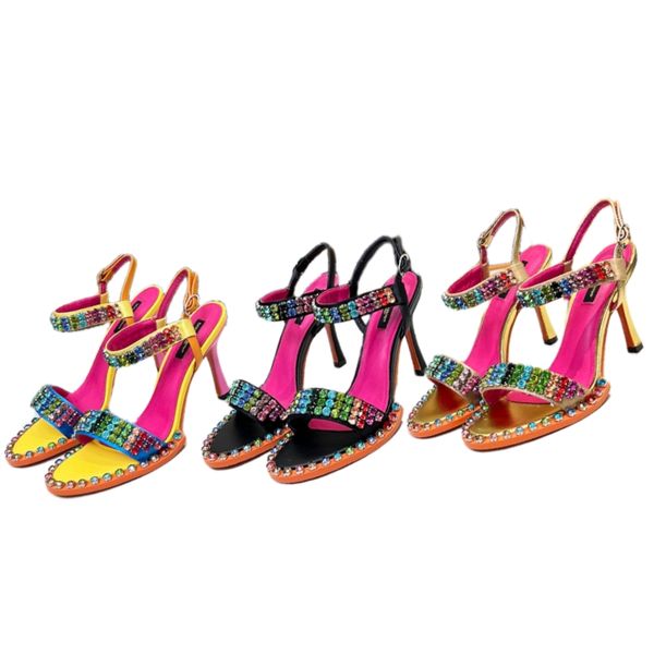 sandals summer women's designer shoes colorful diamond party shoes famous luxury high heels classic letter dress shoes open toe stilett, Black
sandals summer women's designer shoes colorful diamond party shoes famous luxury high heels classic letter dress shoes open toe stilett, Black