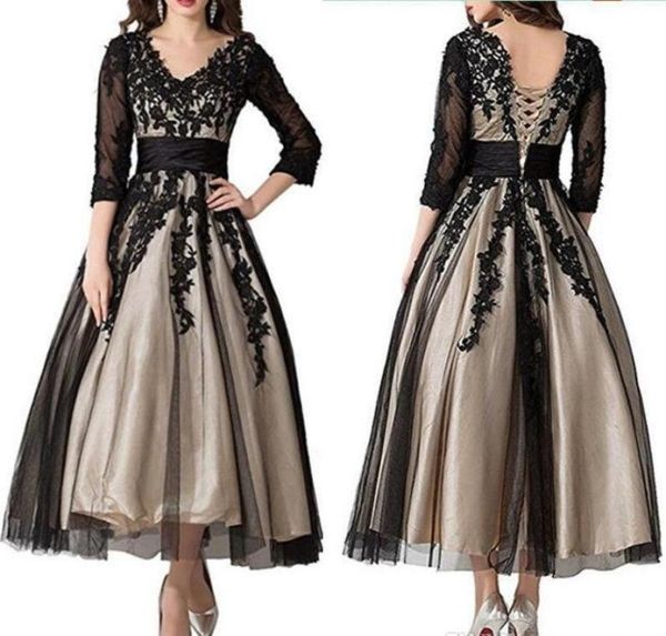 34 long sleeves black lace mother of the bride dresses ankle length v neck champagne lining wedding guest dresses special occasio7662774, Black;red
34 long sleeves black lace mother of the bride dresses ankle length v neck champagne lining wedding guest dresses special occasio7662774, Black;red