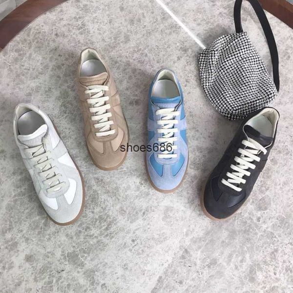 mm6 margiela genuine leather training shoes for women versatile with elevated inner flat bottom casual sports shoes lace up low small white, Black
mm6 margiela genuine leather training shoes for women versatile with elevated inner flat bottom casual sports shoes lace up low small white, Black