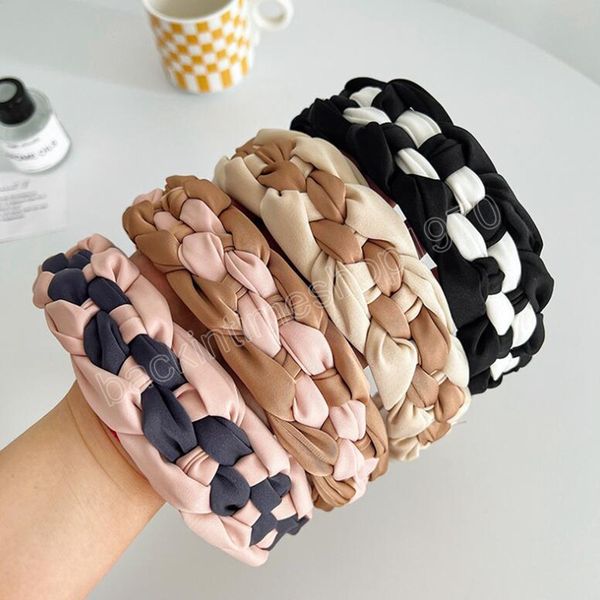 new fashion headband for women fresh color patchwork hairband handmade braided headwear autumn hair accessories, Slivery;white
new fashion headband for women fresh color patchwork hairband handmade braided headwear autumn hair accessories, Slivery;white