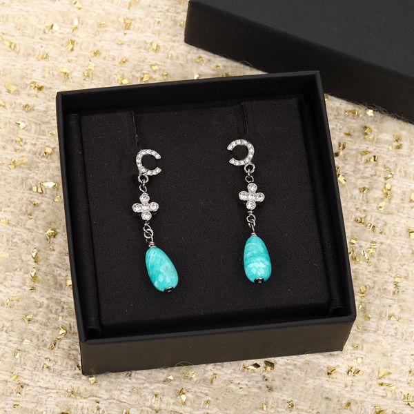 2023 luxury quality charm drop earring with diamond and blue stone in black color plated have box stamp ps7332b, Golden
2023 luxury quality charm drop earring with diamond and blue stone in black color plated have box stamp ps7332b, Golden