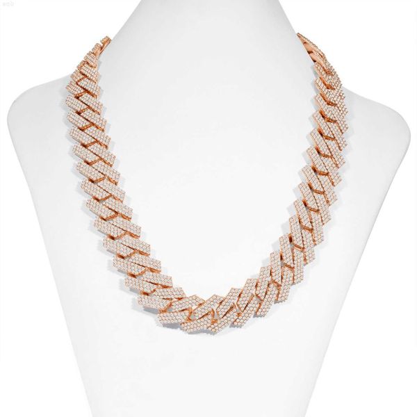 925 silver iced out 18mm moissanite round diamond cuban link chain diamond choker chain for women
925 silver iced out 18mm moissanite round diamond cuban link chain diamond choker chain for women