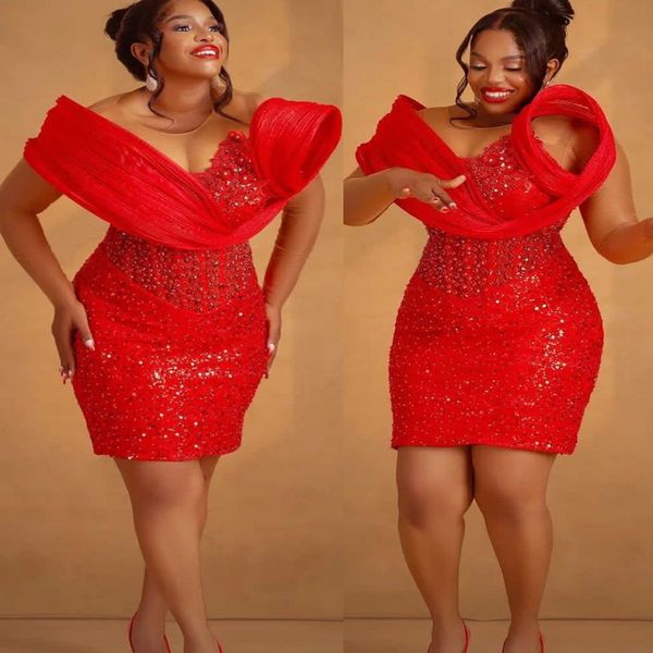 2023 aso ebi sheath red prom dress short sequined lace evening formal party second reception birthday engagement gowns dresses robe de soire, Black
2023 aso ebi sheath red prom dress short sequined lace evening formal party second reception birthday engagement gowns dresses robe de soire, Black