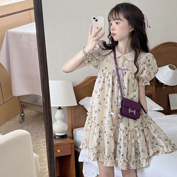 wisteria french embroidered floral dress for women summer gentle doll collar bubble sleeves ruffled mid, Black;gray
wisteria french embroidered floral dress for women summer gentle doll collar bubble sleeves ruffled mid, Black;gray