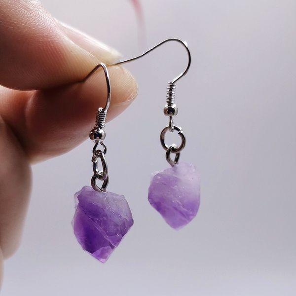 irregular natural amethyst earrings crystal earring amethysts crystal gem stone hanging earrings jewelry, Golden
irregular natural amethyst earrings crystal earring amethysts crystal gem stone hanging earrings jewelry, Golden