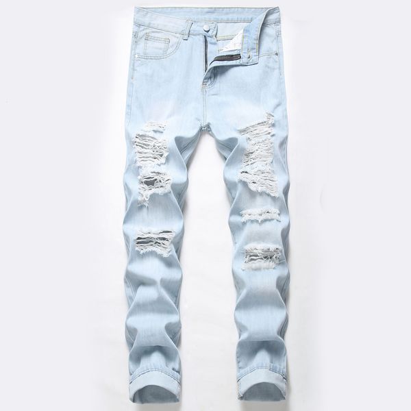 mens jeans fashion straight tube broken knee jean cut fit pants men e stretch clothes for 230721, Blue
mens jeans fashion straight tube broken knee jean cut fit pants men e stretch clothes for 230721, Blue
