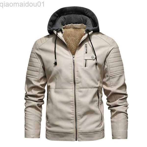men's leather faux leather men hooded leather jackets chaquetas slim fit motorcycle pu leather coats men fleece warm leather coatssize, Black
men's leather faux leather men hooded leather jackets chaquetas slim fit motorcycle pu leather coats men fleece warm leather coatssize, Black