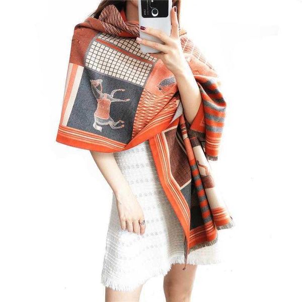 2023 new imitation cashmere scarf for women's autumn winter warm and thick air conditioning shawl long h horse wool travel 4v8p, Blue;gray
2023 new imitation cashmere scarf for women's autumn winter warm and thick air conditioning shawl long h horse wool travel 4v8p, Blue;gray