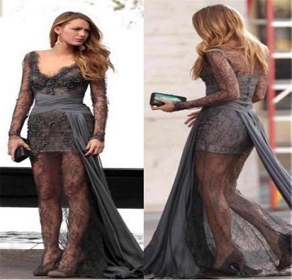 lace chiffon scoop neckline sheath evening dresses with beadings grey see through prom dress with crystals vestidos de graduacio6376392, Black
lace chiffon scoop neckline sheath evening dresses with beadings grey see through prom dress with crystals vestidos de graduacio6376392, Black