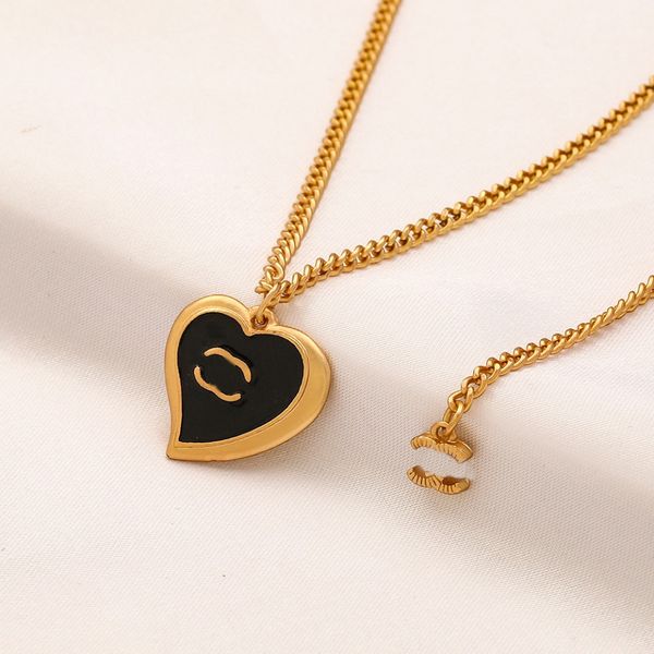 luxury brand designer pendants necklaces never fading 18k gold plated black heart stainless steel letter choker pendant necklace chain jewel, Silver
luxury brand designer pendants necklaces never fading 18k gold plated black heart stainless steel letter choker pendant necklace chain jewel, Silver
