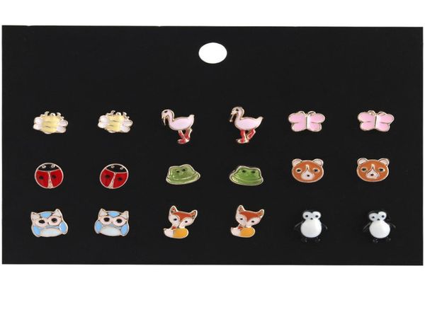 kimter cute animals hypoallergenic stud earrings set fashion owl ladybug piercing earring for girls women accessories gift kids h39050253, Golden;silver 
kimter cute animals hypoallergenic stud earrings set fashion owl ladybug piercing earring for girls women accessories gift kids h39050253, Golden;silver