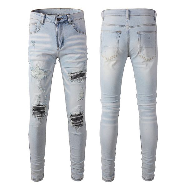 jeans mens designer jeans stacked jeans men pencil pants denim skinny slim straight biker jean straight men's biker hole stretch denim, Blue
jeans mens designer jeans stacked jeans men pencil pants denim skinny slim straight biker jean straight men's biker hole stretch denim, Blue