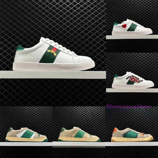 designer distressed screener sneaker for women men snake embroidered low-fashion ladies luxury casual flat tennis shoes white fbf, Black
designer distressed screener sneaker for women men snake embroidered low-fashion ladies luxury casual flat tennis shoes white fbf, Black