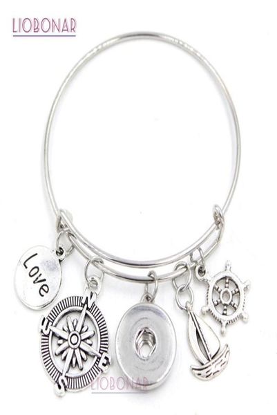 new fashion diy interchangeable jewelry nautical compass shipwheel sailboat expandable bangle diy snap bracelets for women gift jewelry88492, Golden;silver
new fashion diy interchangeable jewelry nautical compass shipwheel sailboat expandable bangle diy snap bracelets for women gift jewelry88492, Golden;silver
