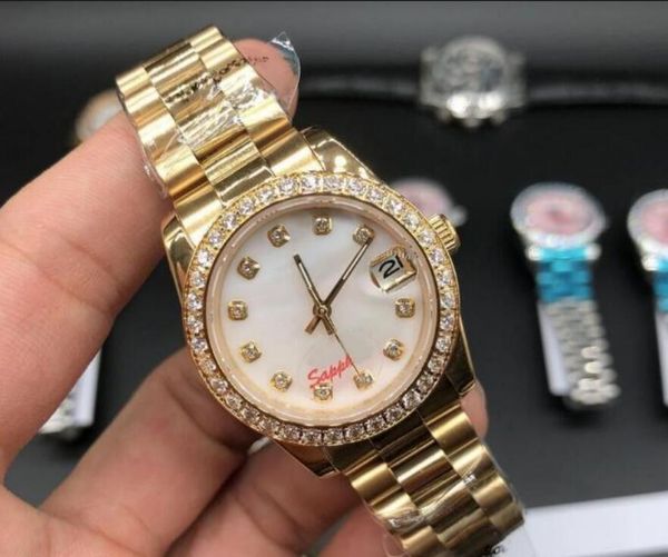 lady diamonds watch women watchs 31mm women watch day dateday girl sapphire glass wristwatch automatic mechanical movement-05, Slivery;brown
lady diamonds watch women watchs 31mm women watch day dateday girl sapphire glass wristwatch automatic mechanical movement-05, Slivery;brown