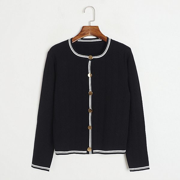716 2023 autumn runway summer brand same style sweater striped long sleeve crew neck pink black fashion clothes womens dl, White;black
716 2023 autumn runway summer brand same style sweater striped long sleeve crew neck pink black fashion clothes womens dl, White;black