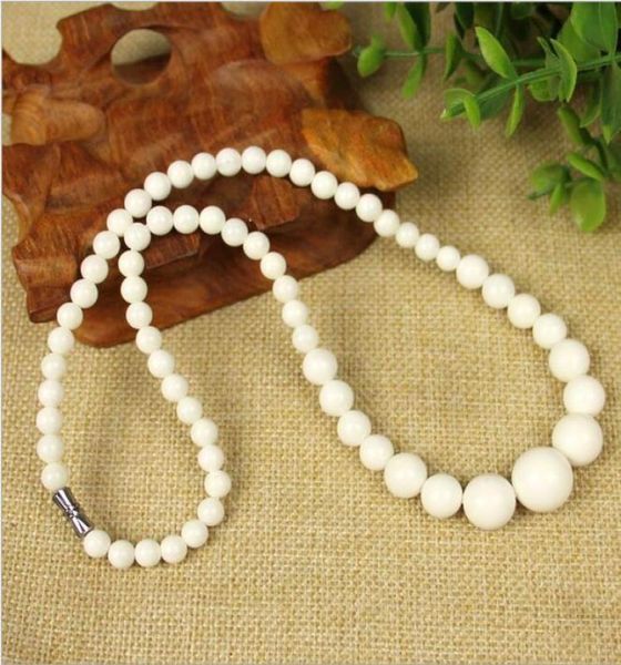 whole natural white coral stone round gemstone beads necklace 18 quot3712182, Silver
whole natural white coral stone round gemstone beads necklace 18 quot3712182, Silver