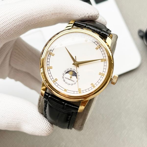 new men's watch 2824 automatic mechanical movement watch 40mm all stainless steel business strap adjustable luxury automatic winding fa, Slivery;brown
new men's watch 2824 automatic mechanical movement watch 40mm all stainless steel business strap adjustable luxury automatic winding fa, Slivery;brown