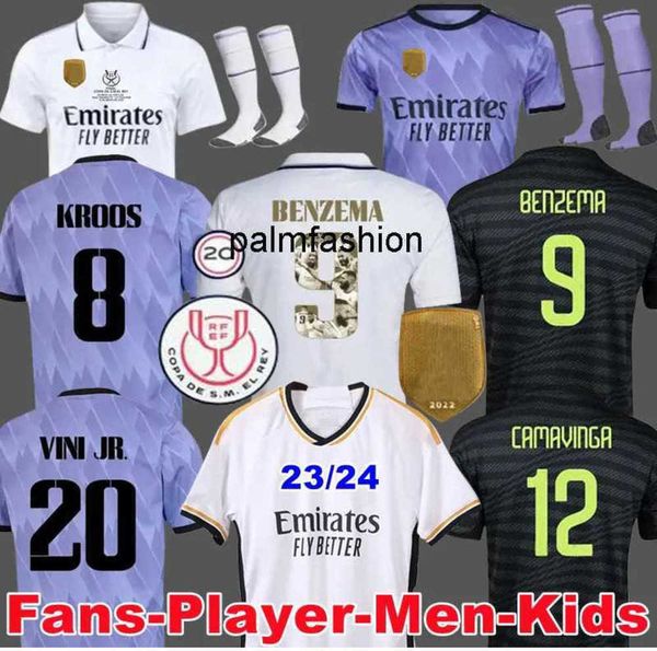 22 23 24 player version soccer jerseys benzema rodrgo camiseta football vini jr camavinga tchouameni shirt kids real madrids motion current, White;black
22 23 24 player version soccer jerseys benzema rodrgo camiseta football vini jr camavinga tchouameni shirt kids real madrids motion current, White;black