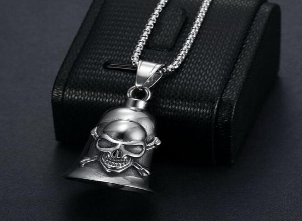 hip hop rock stainless steel skull bell pendants necklace for men punk jewelry never fade gift2598381, Silver
hip hop rock stainless steel skull bell pendants necklace for men punk jewelry never fade gift2598381, Silver