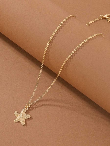 women's fashion accessories 1pc new arrival starfish pendant necklace for women perfect gift for party, Silver
women's fashion accessories 1pc new arrival starfish pendant necklace for women perfect gift for party, Silver