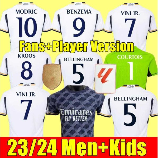 2023 bellingham vini jr soccer jerseys real tchouameni 23 24 football shirt joselu camavinga alaba rodrygo long sleeve camisetas men kids ki, White;black
2023 bellingham vini jr soccer jerseys real tchouameni 23 24 football shirt joselu camavinga alaba rodrygo long sleeve camisetas men kids ki, White;black