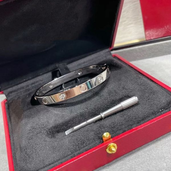 new luxury bracelets classic nail bracelet diamonds screw bracelet fashion cuff bracelet gold jewelry valentine's day gift with red bag, Black
new luxury bracelets classic nail bracelet diamonds screw bracelet fashion cuff bracelet gold jewelry valentine's day gift with red bag, Black