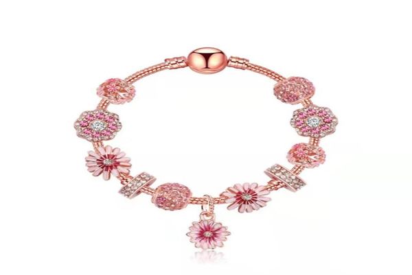 little daisy charm bracelets rose gold charms beads for girl gift chain diy jewelry accessories valentine bracelets1350771, Golden;silver
little daisy charm bracelets rose gold charms beads for girl gift chain diy jewelry accessories valentine bracelets1350771, Golden;silver