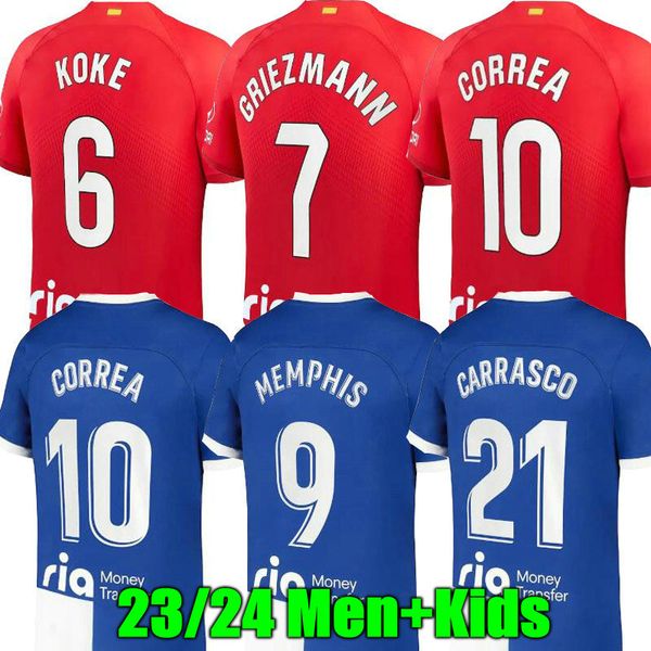 23 24 madrids morata soccer jerseys joao felix 2023 2024 m.llorente griezmann koke saul correa lemar football shirt men kids kit sets unifor, Black;yellow
23 24 madrids morata soccer jerseys joao felix 2023 2024 m.llorente griezmann koke saul correa lemar football shirt men kids kit sets unifor, Black;yellow